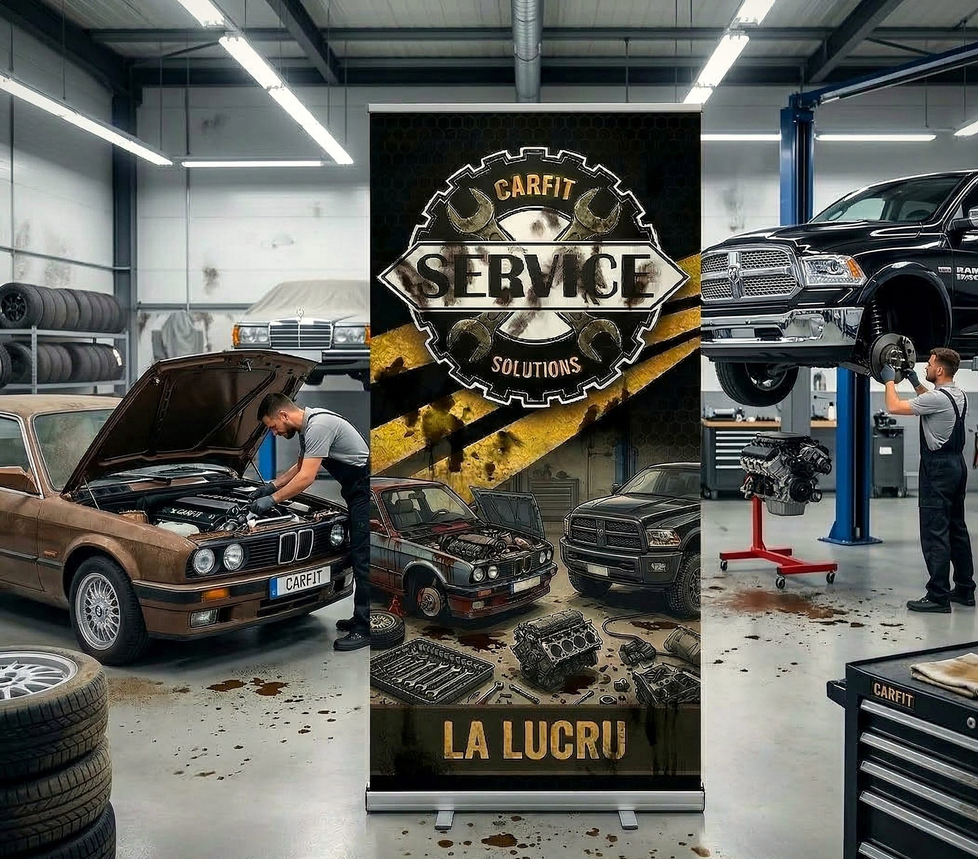 Atelierul Carfit Service — la lucru